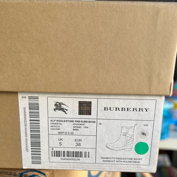 Burberry Rain Boots - Picture 4 of 4
